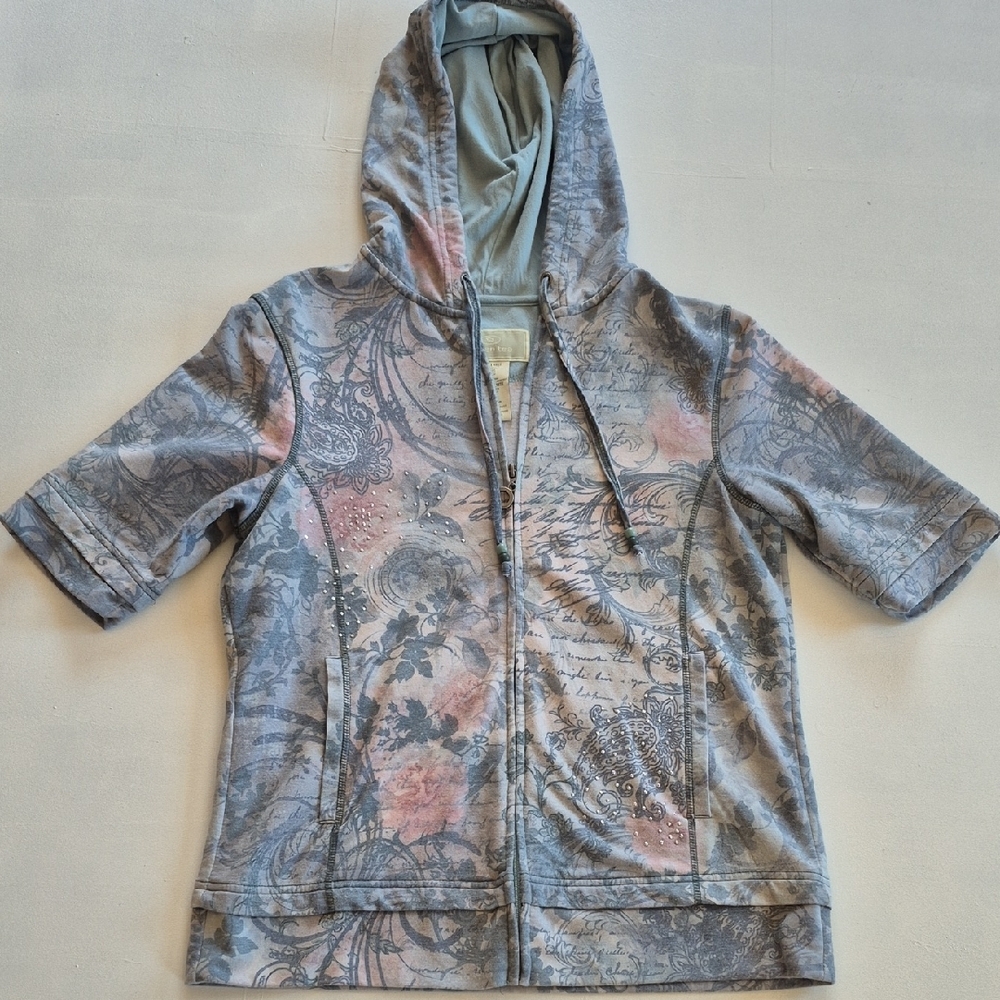 Women's Short Sleeve Hoodie, Fancy Casual